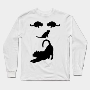 Cats face Long Sleeve T-Shirt